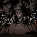 Tino Script Font Poster 1