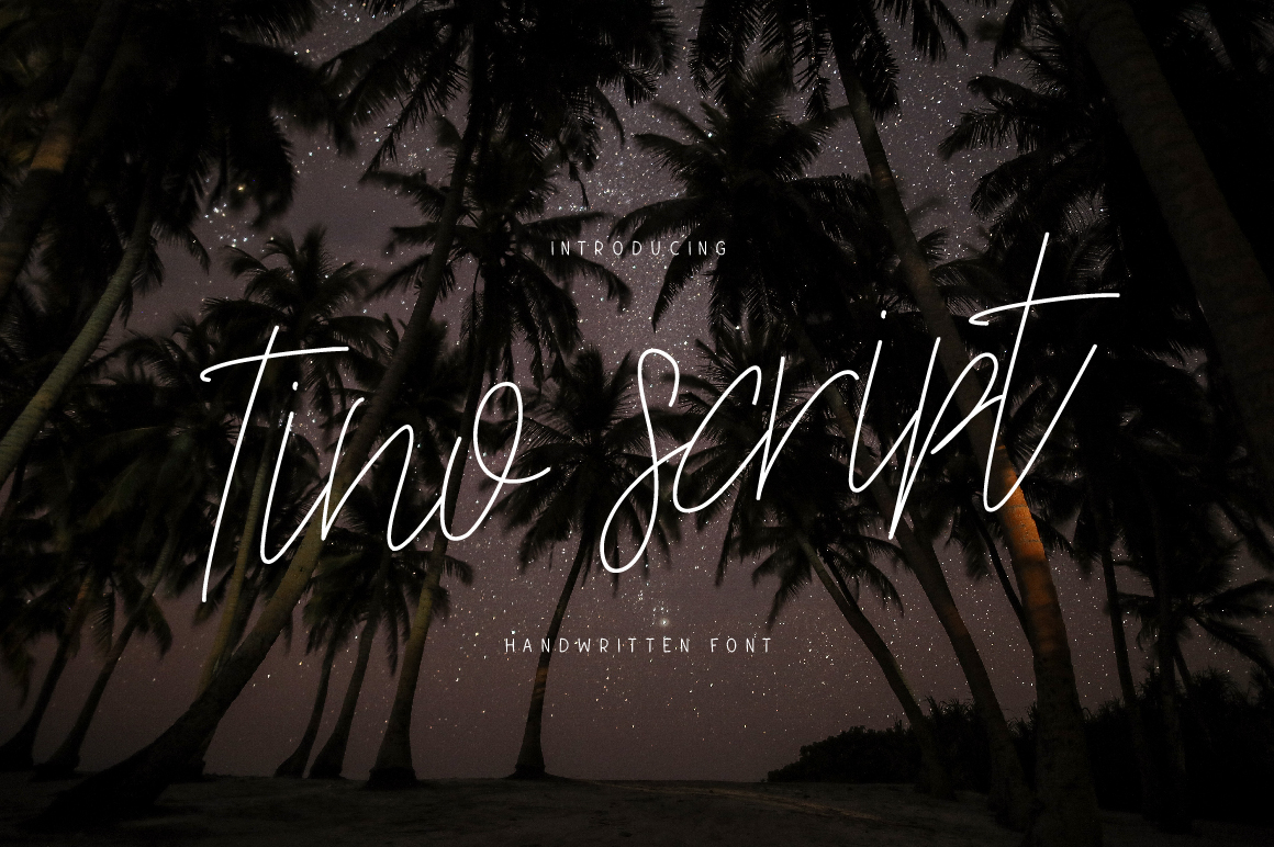 Tino Script Font Poster 1