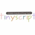 Tiny Script Font Poster 1