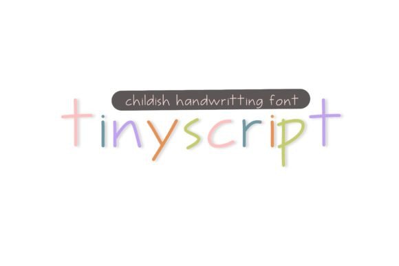 Tiny Script Font Poster 1