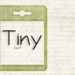 Tiny Script Font Poster 2
