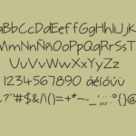 Tiny Script Font Poster 4