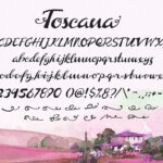 Toscana Font Poster 2