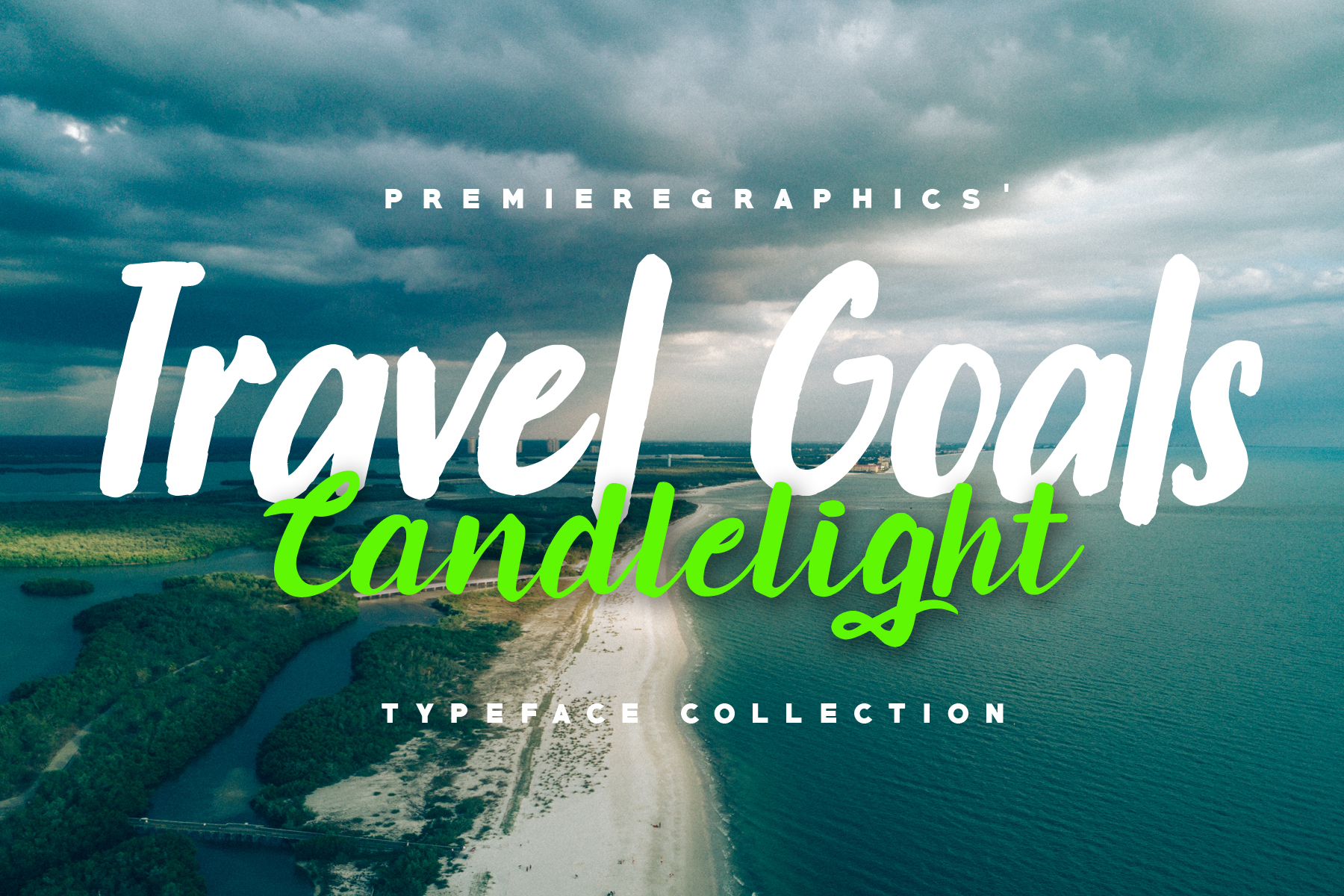 Travel Goals & Candlelight Font Poster 1