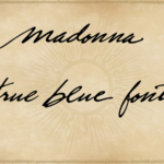 True Blue Font Poster 1