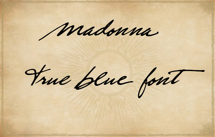 True Blue Font