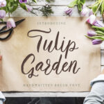 Tulip Garden Script Font Poster 1