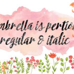 Umbrella Font Poster 3