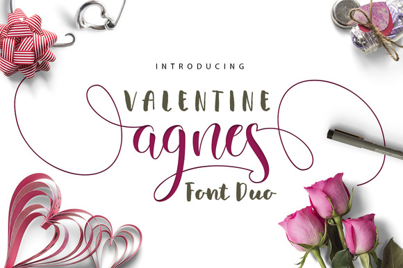 Valentine Agnes Font Poster 1