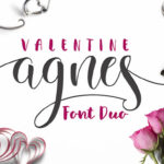Valentine Agnes Font Poster 2