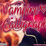 Vampire Calligraphy Font Poster 1