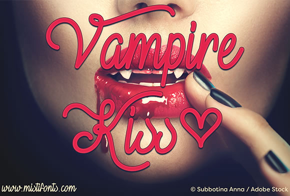 Vampire Kiss Font