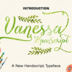 Vanessa Handscript Font Poster 1