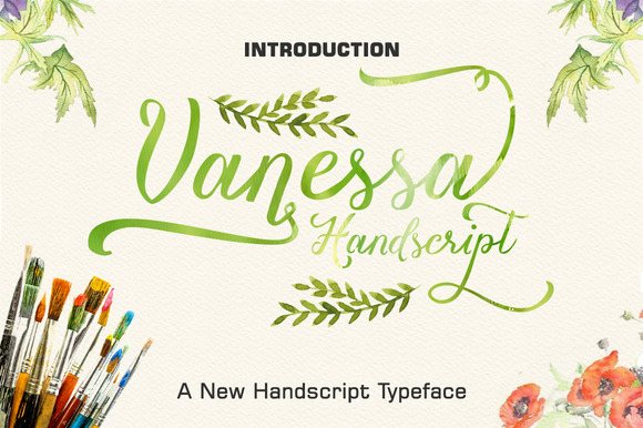Vanessa Handscript Font Poster 1