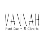Vannah Font Duo Font Poster 1