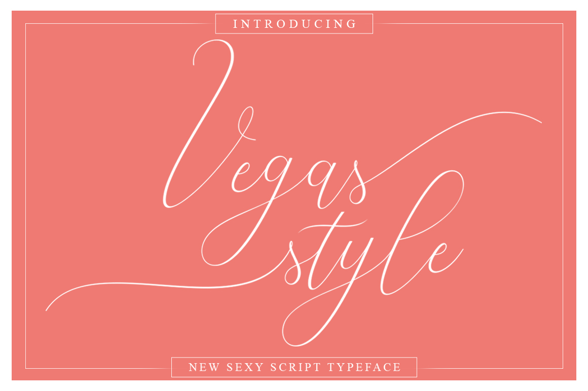 Vegas Style Font Poster 1