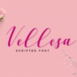 Vellesa Script Font Poster 1