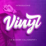 Vinyl Font Poster 1