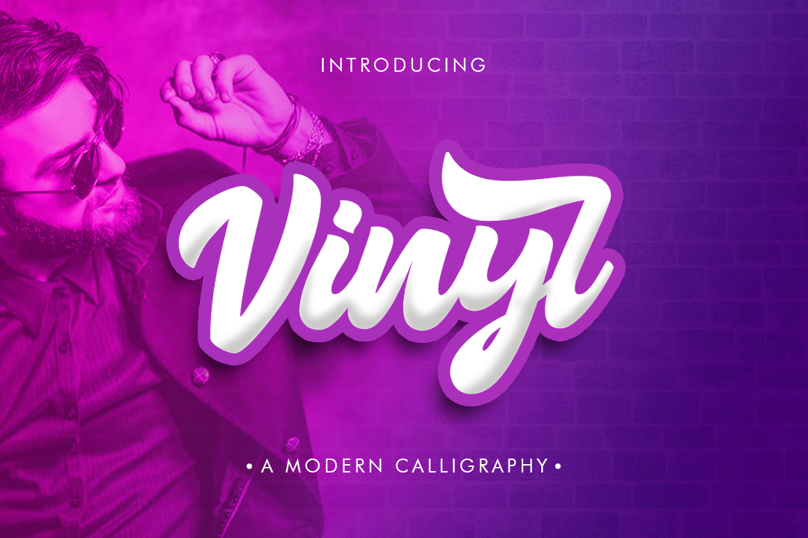 Vinyl Font Poster 1