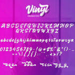 Vinyl Font Poster 6