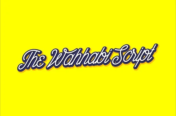 Wahhabi Script Font Wahhabi Script Font Poster 1