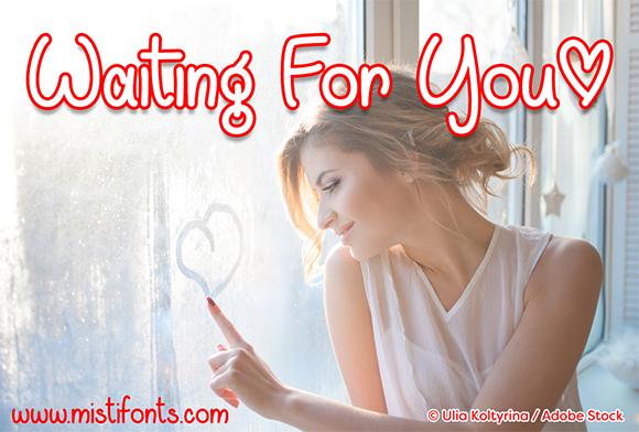 Waiting for You Font Poster 1