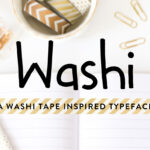 Washi Font Poster 1