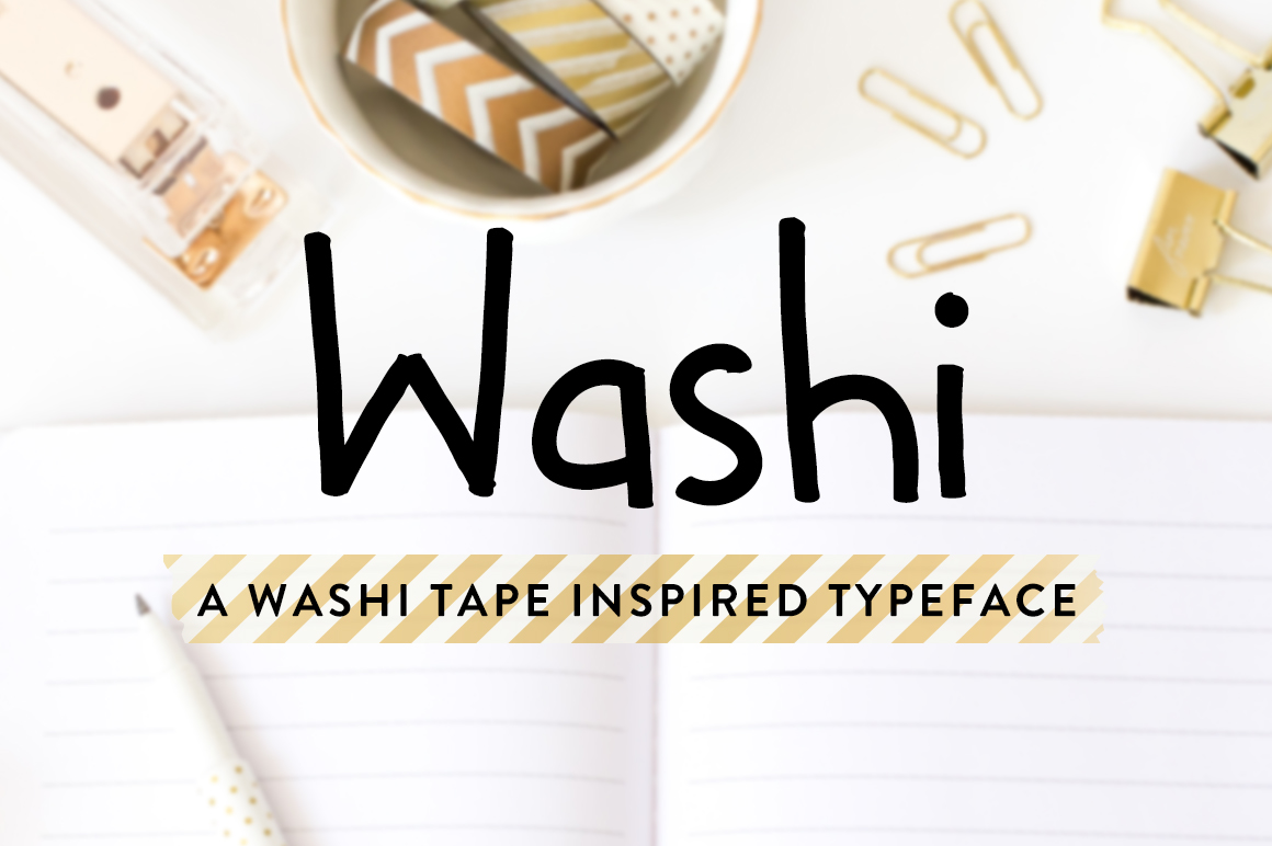 Washi Font Poster 1