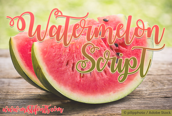 Watermelon Script Font Poster 1