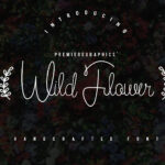 Wild Flower Font Poster 1