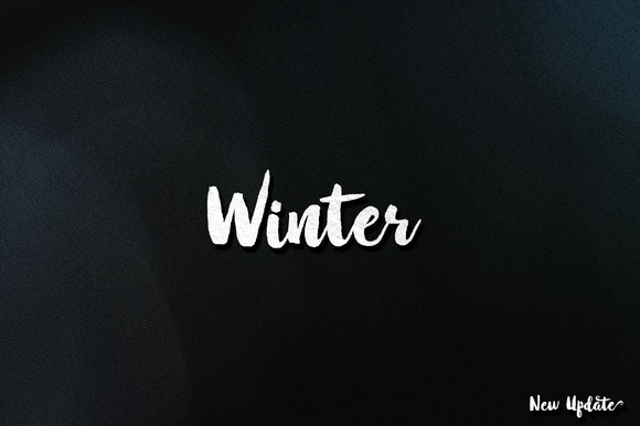 Winter Brush Font Poster 1