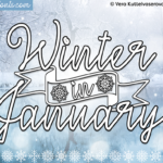 Winter in January Font Poster 1
