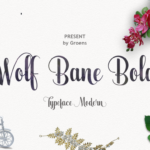 Wolf Bane Bold Font Poster 1