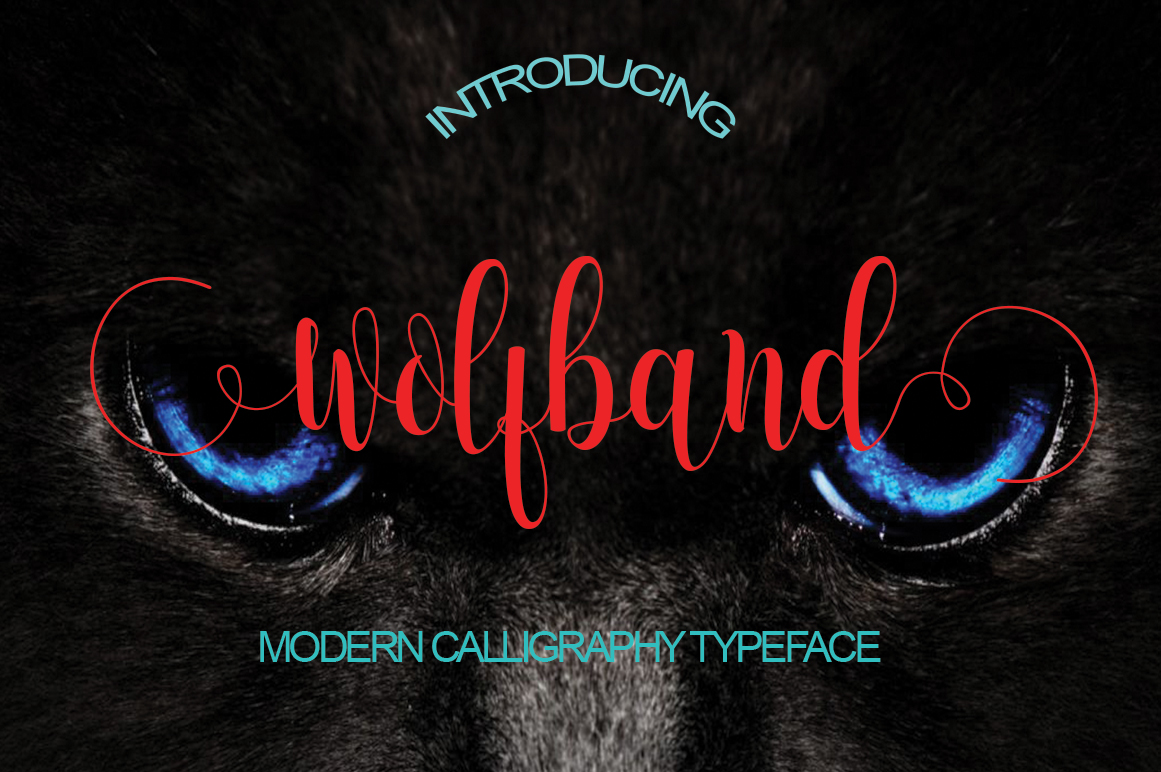 Wolfband Font Poster 1