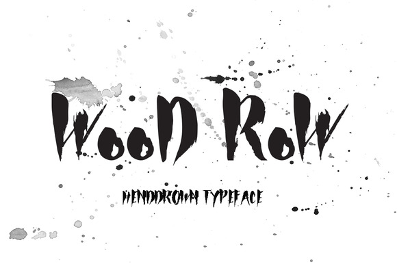 Wood Row Font