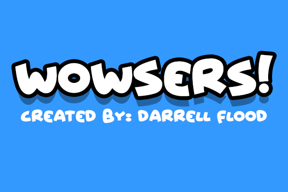Wowsers Font Poster 1