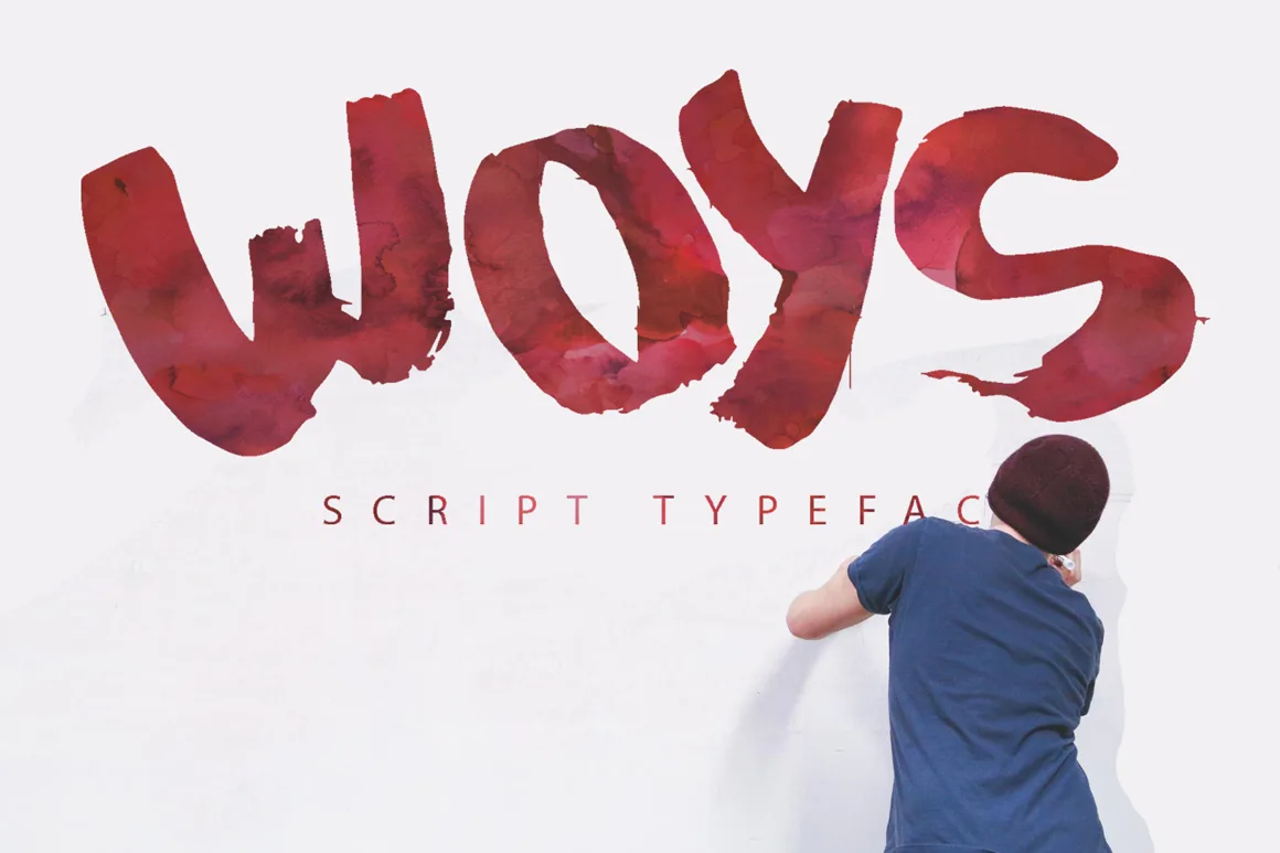 Woys Font Woys Font Poster 1
