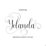 Yolanda Font Poster 1