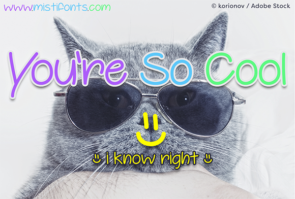 You’re so Cool Font Poster 1