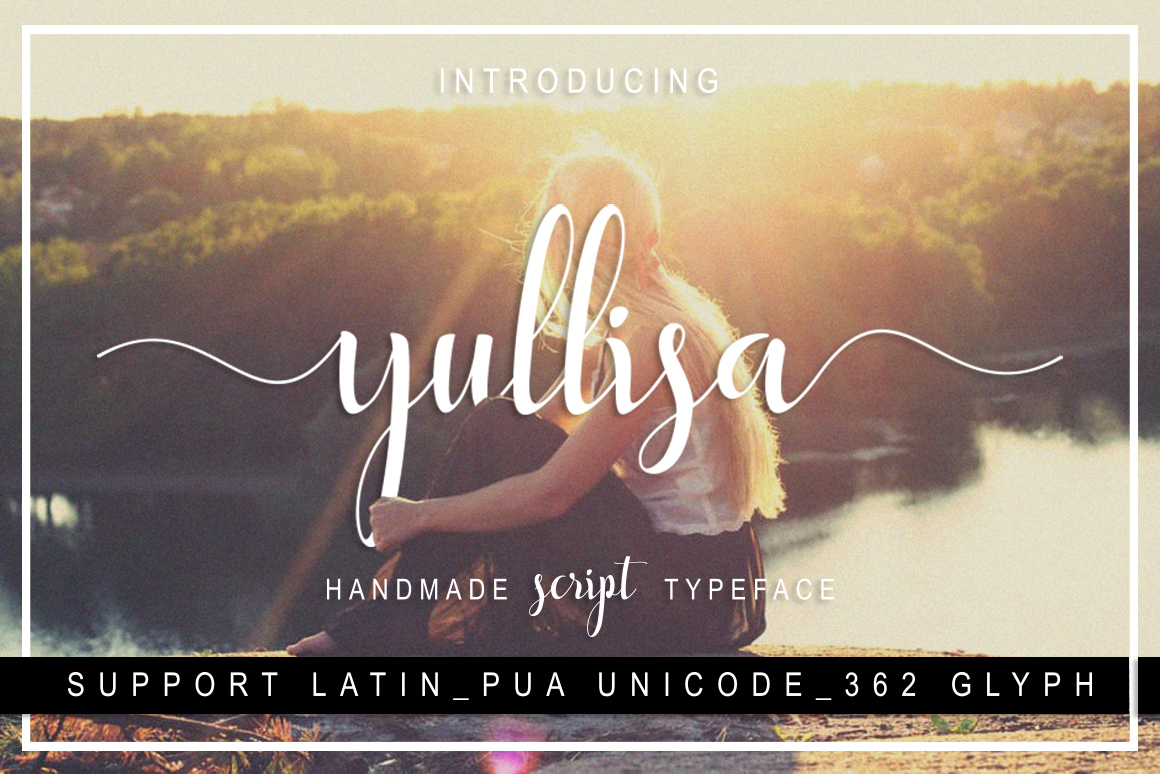 Yullisa Script Font Poster 1