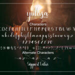Yullisa Script Font Poster 5