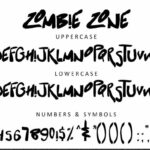 Zombie Zone Font Poster 1