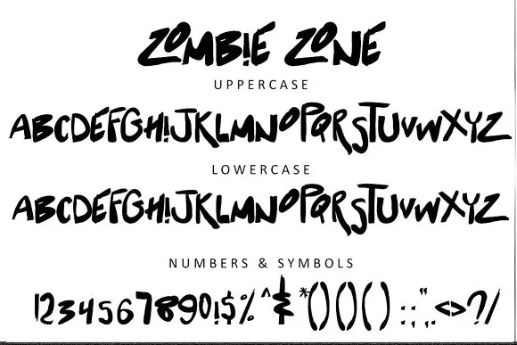 Zombie Zone Font Zombie Zone Font Poster 1