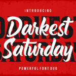 Darkest Saturday Duo Font Poster 3