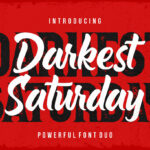 Darkest Saturday Duo Font Poster 1