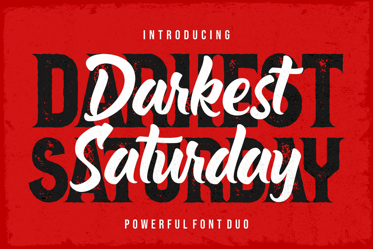 Darkest Saturday Duo Font