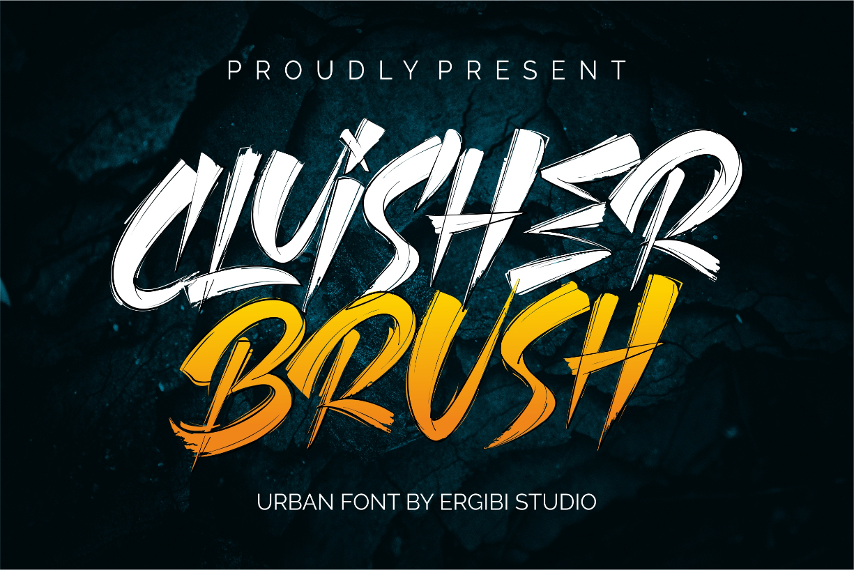 Cluisher Brush Font