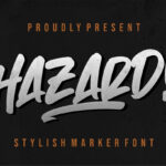 Hazard Font Poster 3