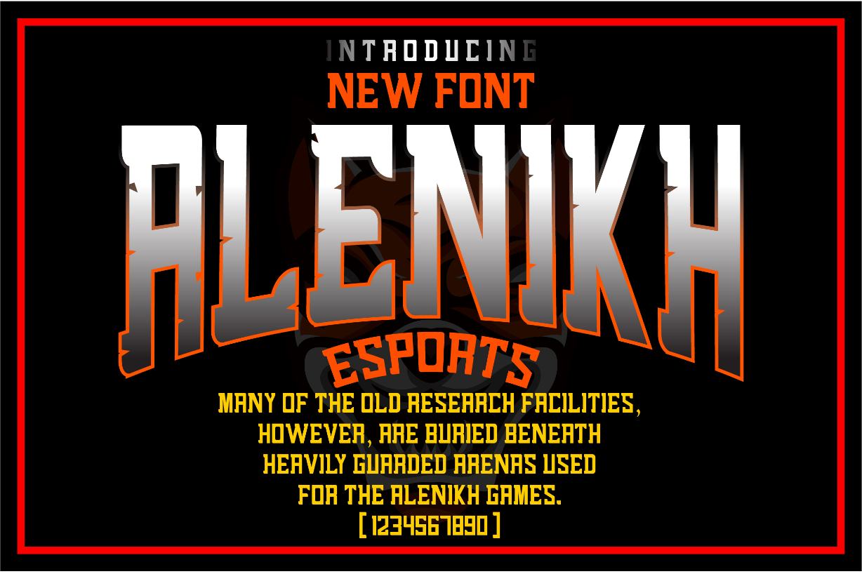 Alenikh Sports Font Poster 1