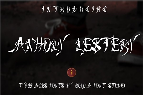 ANHOLY LESTERY Font Poster 1